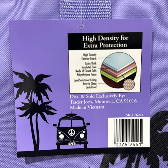 💜Trader Joe’s Lavender Insulated Cooler Bag💜 - Picture 4 of 4
